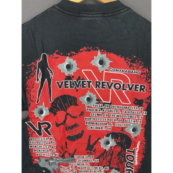 Vintage Y2K Velvet Revolver Tour Concert Promo Hoobastank Contraband Black Tee - Picture 7 of 15